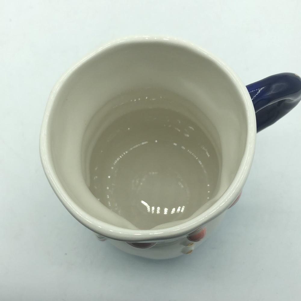 Anthropologie BIRCANFOX Joyeux Noel Snowman Mug 18oz Coffee Latte Cocoa - Picture 12 of 12